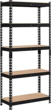 Topeakmart 5-Tier Adjustable Metal Storage Shelves