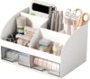 COMFYROOM 6-Compartment Desk Organizer with Drawers