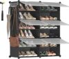 SONGMICS 6-Cube Shoe Organizer with Doors