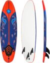 Giantex 6′ Foam Surfboard with Removable Fins