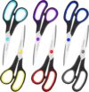 Sopeiouo 6-Pack 8″ All-Purpose Comfort-Grip Scissors