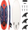 GYMAX 6′ Surfboard with Fins & Leash