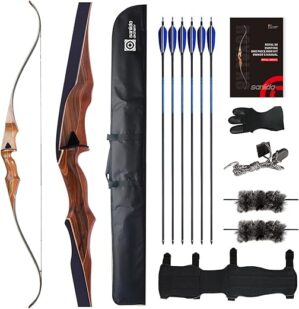sanlida 60" Royal X8 Handmade Traditional Longbow Kit