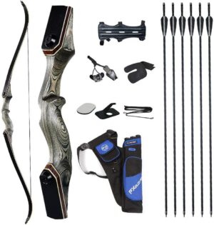TOPARCHERY 60'' Takedown Recurve Bow Set 30-50lbs