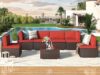 U-MAX 7-Piece Outdoor Wicker Sectional Sofa Set
