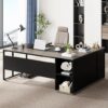 Tribesigns 71-inch L Shaped Executive Desk with Storage