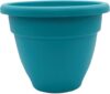 The HC Companies 8 Inch Dusty Teal Plastic Planter