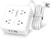 POWRUI 8-Outlet Surge Protector with USB Ports