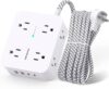 HANYCONY 8-Outlet Surge Protector with USB Ports