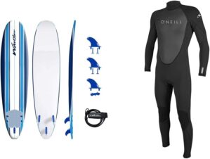 WAVESTORM 8ft Foam Wax-Free Soft Top Surfboard