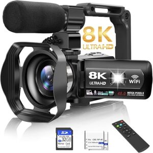 MURAUX 8K UHD Vlogging Camera with Night Vision