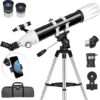 Hawkko 90mm High Powered Refractor Telescope