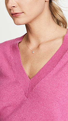 Adina Reyter 14k Gold Pave Disc Necklace - Image 3