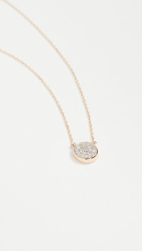 Adina Reyter 14k Gold Pave Disc Necklace - Image 5