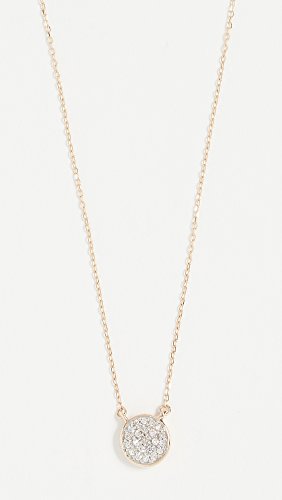Adina Reyter 14k Gold Pave Disc Necklace - Image 2
