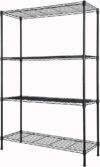 Soywey Adjustable 4-Shelf Metal Storage Rack