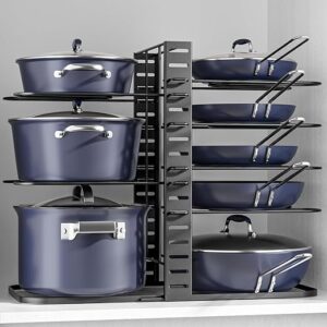 ORDORA Adjustable 8-Tier Pots and Pans Organizer