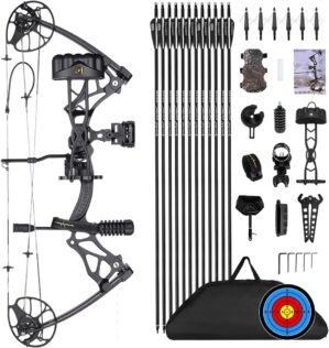 PANDARUS Adjustable Compound Bow Package, 0-70 Lbs