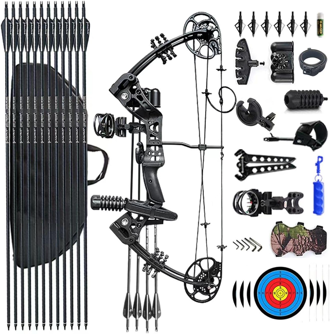 PANDARUS Adjustable Compound Bow Set for Beginners