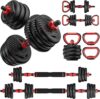 UNNMIIY Adjustable Dumbbells Set, 10-90lbs, 4-in-1