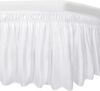Easy-Going Adjustable Elastic Bed Skirt, Twin/Full