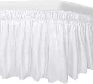 Easy-Going Adjustable Elastic Bed Skirt, Twin/Full