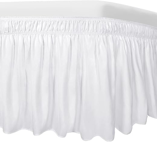 Easy-Going Adjustable Elastic Bed Skirt, Twin/Full
