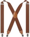 Cedrainy Adjustable Elastic X Back Suspenders