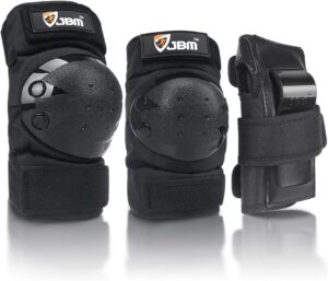 JBM Adult & Kids Knee Elbow Wrist Guards Set