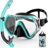 ZIPOUTE PRO Adult Snorkeling Gear, Anti-Fog Panoramic Mask