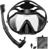 PIYAZI Adult Snorkeling Gear Set with Mask