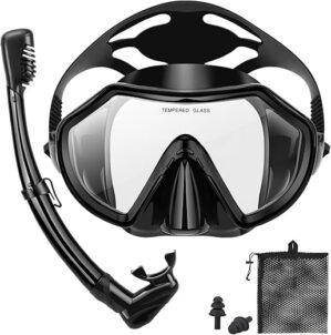 PIYAZI Adult Snorkeling Gear Set with Mask