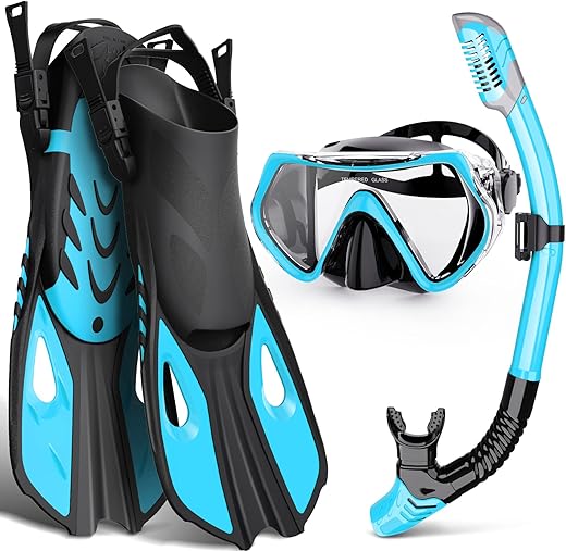 WONDSY Adult Snorkeling Set with Panoramic Mask