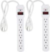 Amazon 6-Outlet Surge Protector, 2-Pack