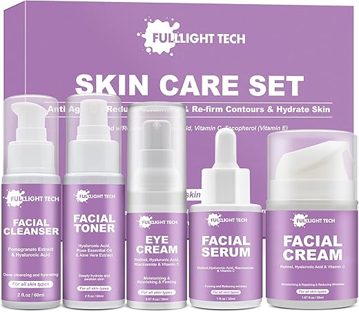 FULLLIGHT TECH Anti Aging Skin Care Routine Kit