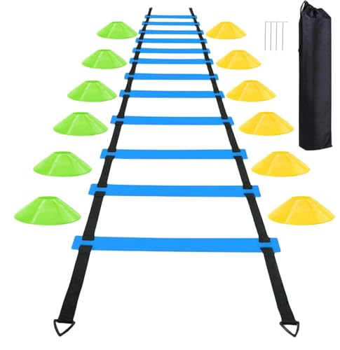 AOPUETRX Soccer Agility Training Set: Ladder, Cones, Trainer - Image 3