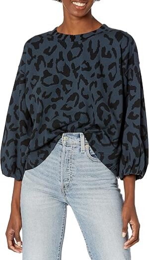 VELVET BY GRAHAM & SPENCER Arabelle Bengal Fleece Sweatshirt