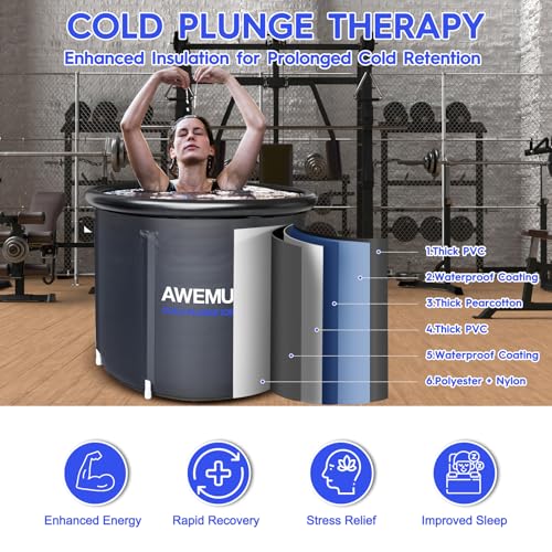 AWEMUFA Inflatable 88-Gallon Ice Bath Tub - Image 3