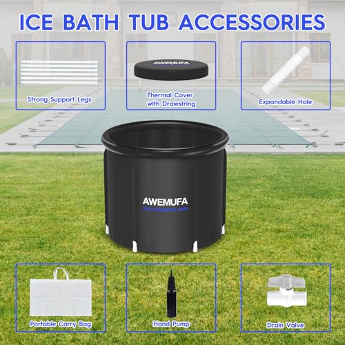 AWEMUFA Inflatable 88-Gallon Ice Bath Tub - Image 4