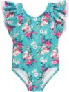 RuffleButts Girls Ruffle Strap Swimsuit