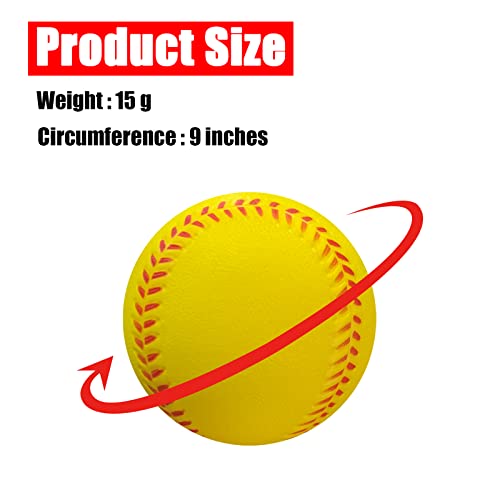 Baisidiwei Soft Foam Training Baseballs, 12 Pack - Image 3