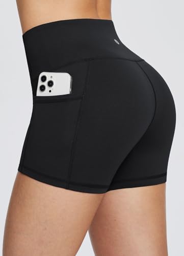 BALEAF Women's High Waist Biker Shorts with Pockets - Image 5