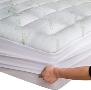 Niagara Sleep Solution Bamboo Cooling Mattress Topper for Back Pain