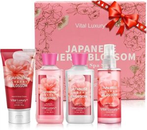 Vital Luxury Japanese Cherry Blossom Bath & Body Kit