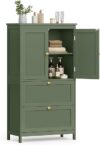 VASAGLE Bathroom Floor Cabinet with Drawers and Doors