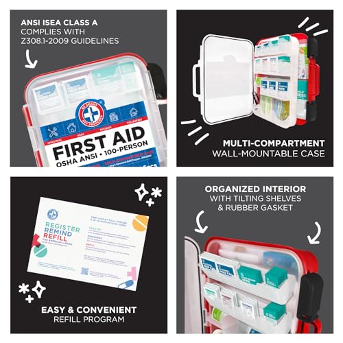 Be Smart Get Prepared 326-Piece First Aid Kit, OSHA Compliant - Image 5
