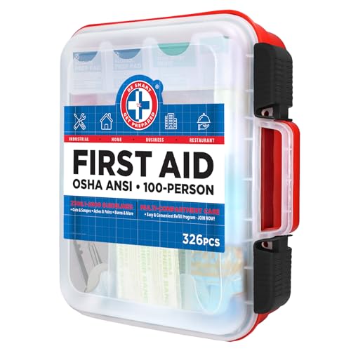 Be Smart Get Prepared 326-Piece First Aid Kit, OSHA Compliant - Image 2