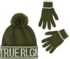 True Religion Beanie Hat and Touchscreen Glove Set
