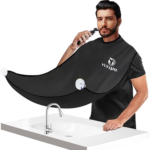 VUELANE Beard Hair Catcher Bib - Black