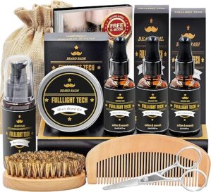 FULLLIGHT TECH Men's Beard Grooming & Care Kit